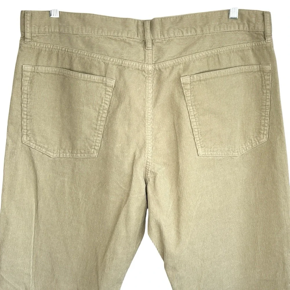 Sid Mashburn Corduroy Pants Men 40X32 Button Fly Straight Leg Mid Rise Beige Tan